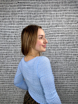 V-Neck Cinched Bodycon Top