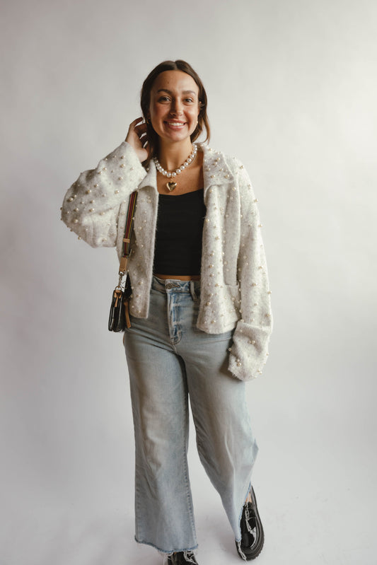 Posh Pearl Christmas Cardigan