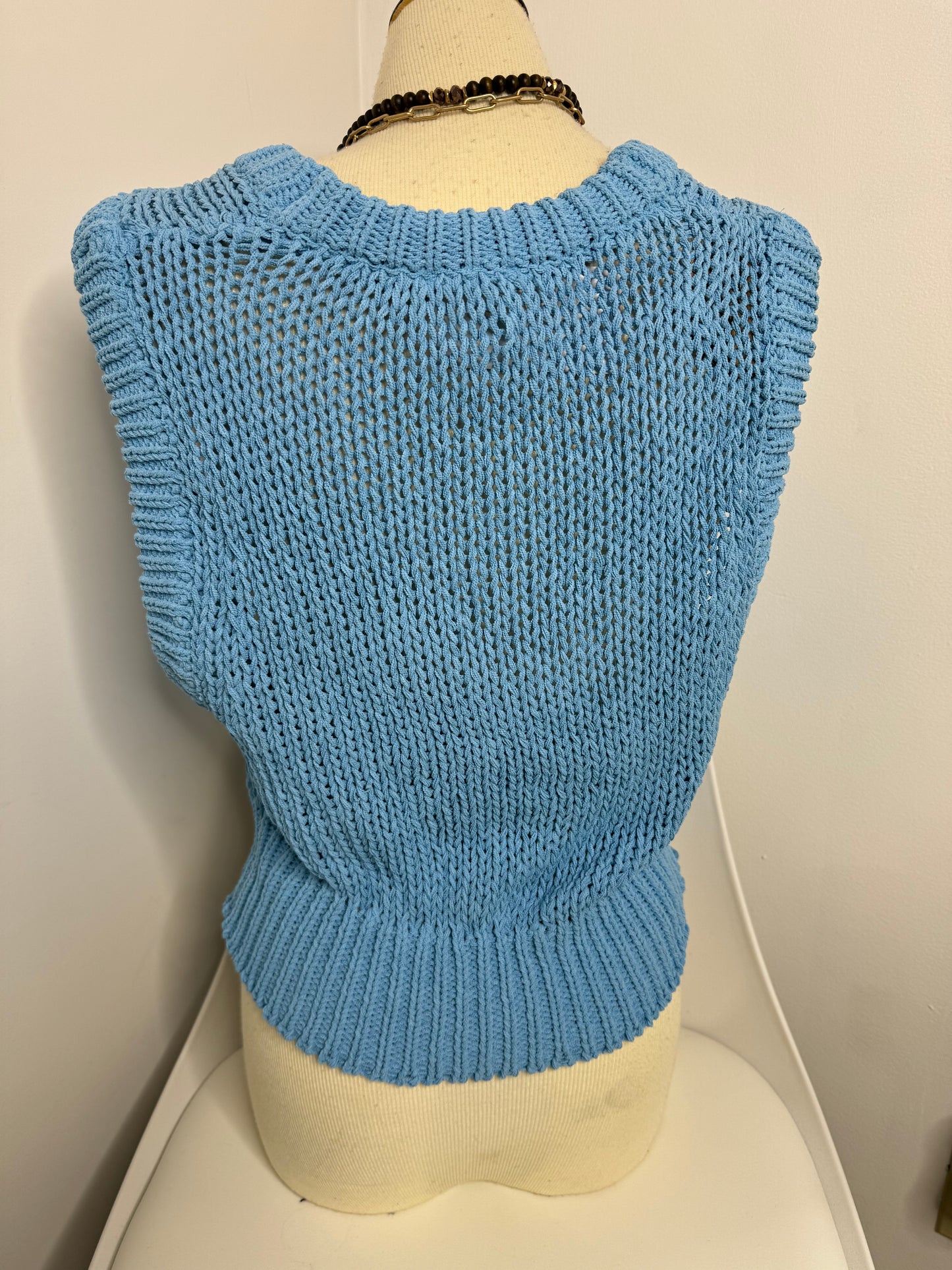 Low Gauge Sweater Tank Top