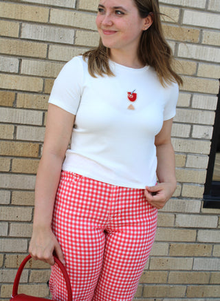 Beaded Mini Sangria Tee