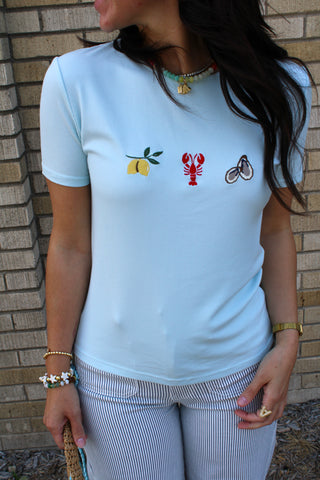 Sally Summer Coastal Baby Tee