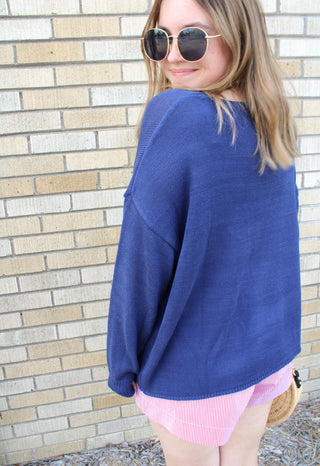 USA Flag Crew Neck Sweater