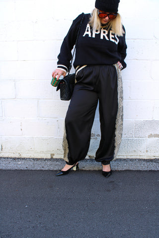 Luna Lace Satin Balloon Pants