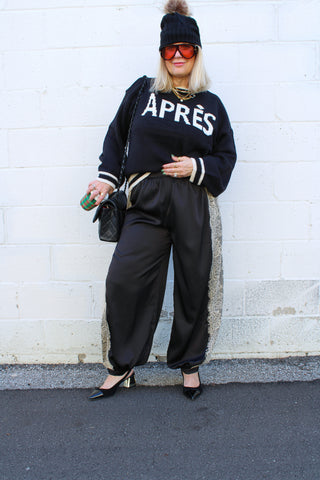 Luna Lace Satin Balloon Pants