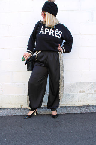 Luna Lace Satin Balloon Pants