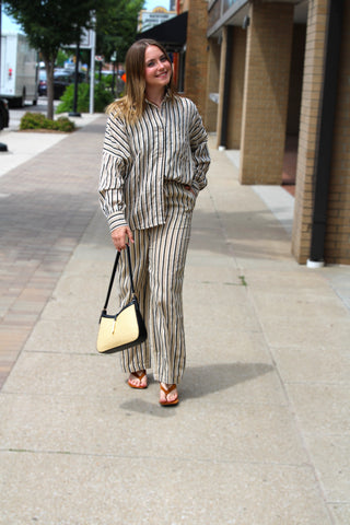 Avery Stripe Button Up