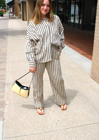 Avery Stripe Button Up