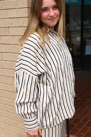 Avery Stripe Button Up