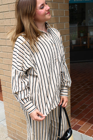 Avery Stripe Button Up