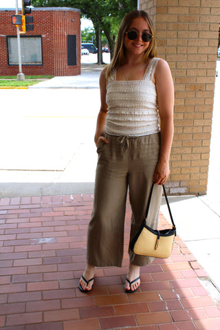 Capri Ruffle Knit Tank