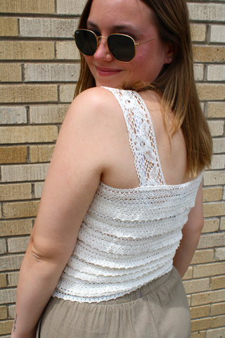 Capri Ruffle Knit Tank