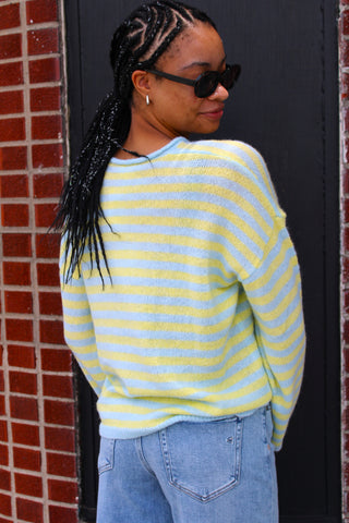 Camden Stripe Button Knit