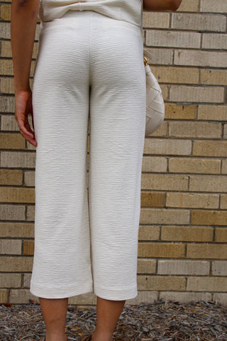 Zoey Textured Ankle Trouser