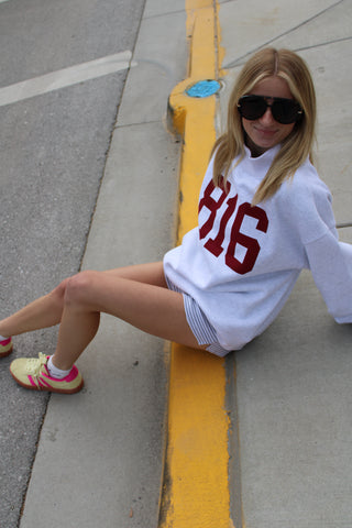 816 Reversible KCMO Mock Neck Sweatshirt