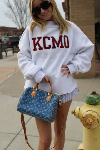 816 Reversible KCMO Mock Neck Sweatshirt