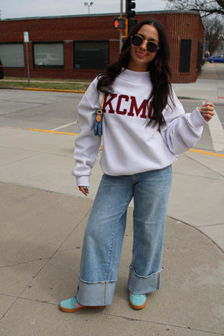 816 Reversible KCMO Mock Neck Sweatshirt
