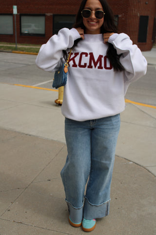 816 Reversible KCMO Mock Neck Sweatshirt