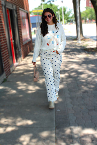 Barkley Polka Dot Barrel Pants