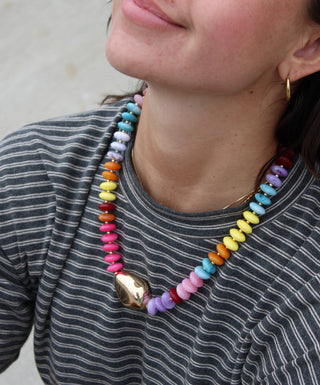 Alia Chunky Beaded Statement Necklace