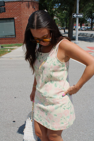 Rosalie Floral Button Front Mini Dress