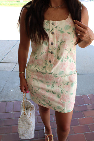 Rosalie Floral Button Front Mini Dress