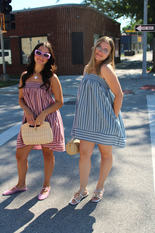 Mason Smocked Striped Cami Dress