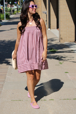 Mason Smocked Striped Cami Dress