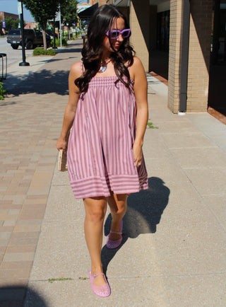 Mason Smocked Striped Cami Dress