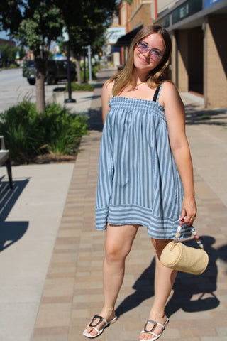 Mason Smocked Striped Cami Dress