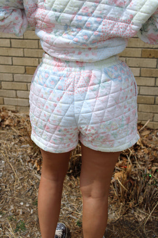 Bloom Babe Quilted Shorts