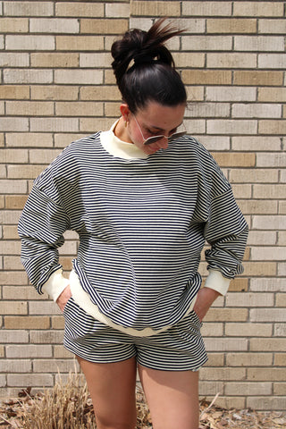 The Hazel Mock Neck Sweatshirt