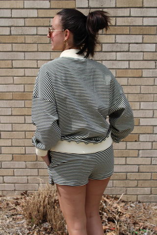 The Hazel Stripe Sweatshorts