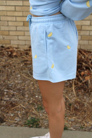Lemonade Embroidered Sweatshorts