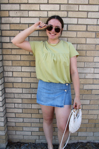 Tilly Bubble Hem Top