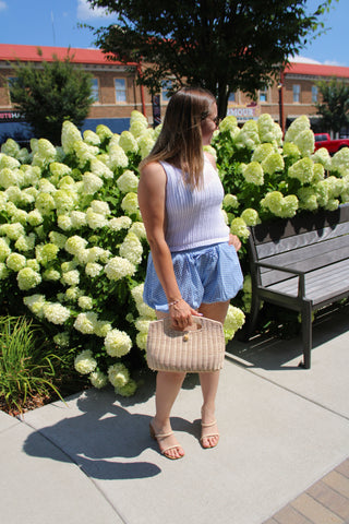 Bluebell Bubble Gingham Shorts