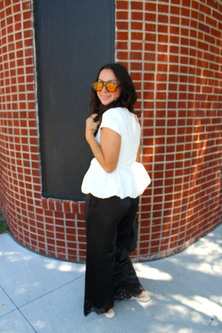 Moonlight Satin Lace Long Pants