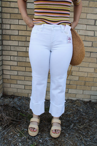Blake Risen Tummy Control Wide Cuff Jeans