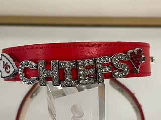 Chiefs Bling Leather Bracelet
