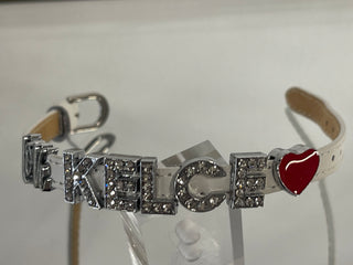 Chiefs Bling Leather Bracelet