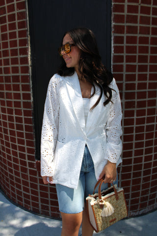 Eyelet Edit Blazer