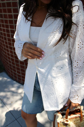 Eyelet Edit Blazer
