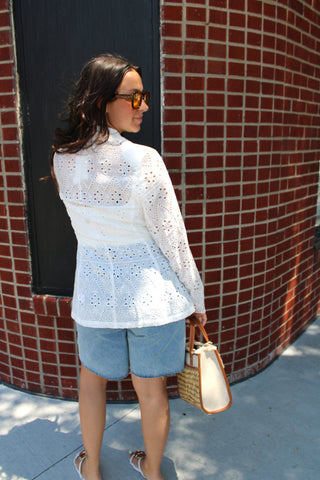 Eyelet Edit Blazer