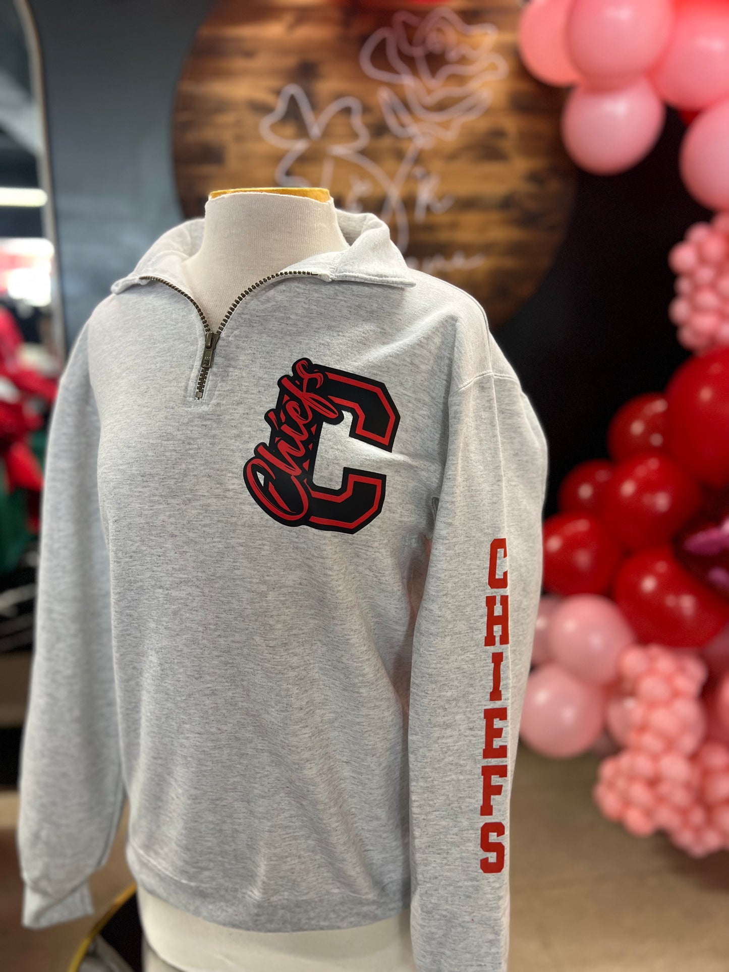 Chiefs 1/4 zip pullover