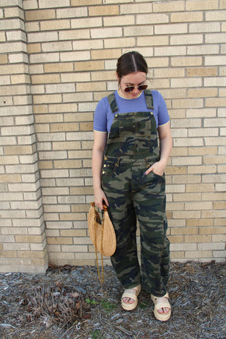 Camo Crush Barrel Overalls