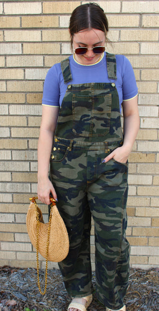 Camo Crush Barrel Overalls
