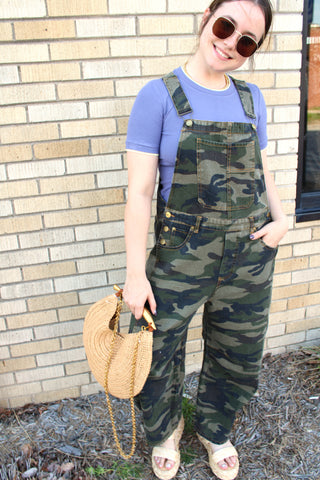 Camo Crush Barrel Overalls