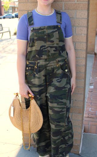 Camo Crush Barrel Overalls