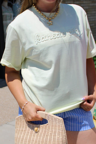 KC Script Embossed Tee