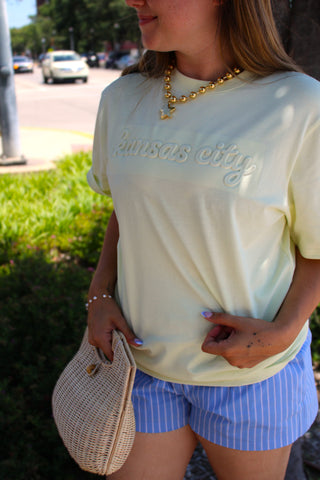 KC Script Embossed Tee