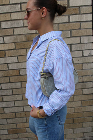 Adrianna Cropped Button Up